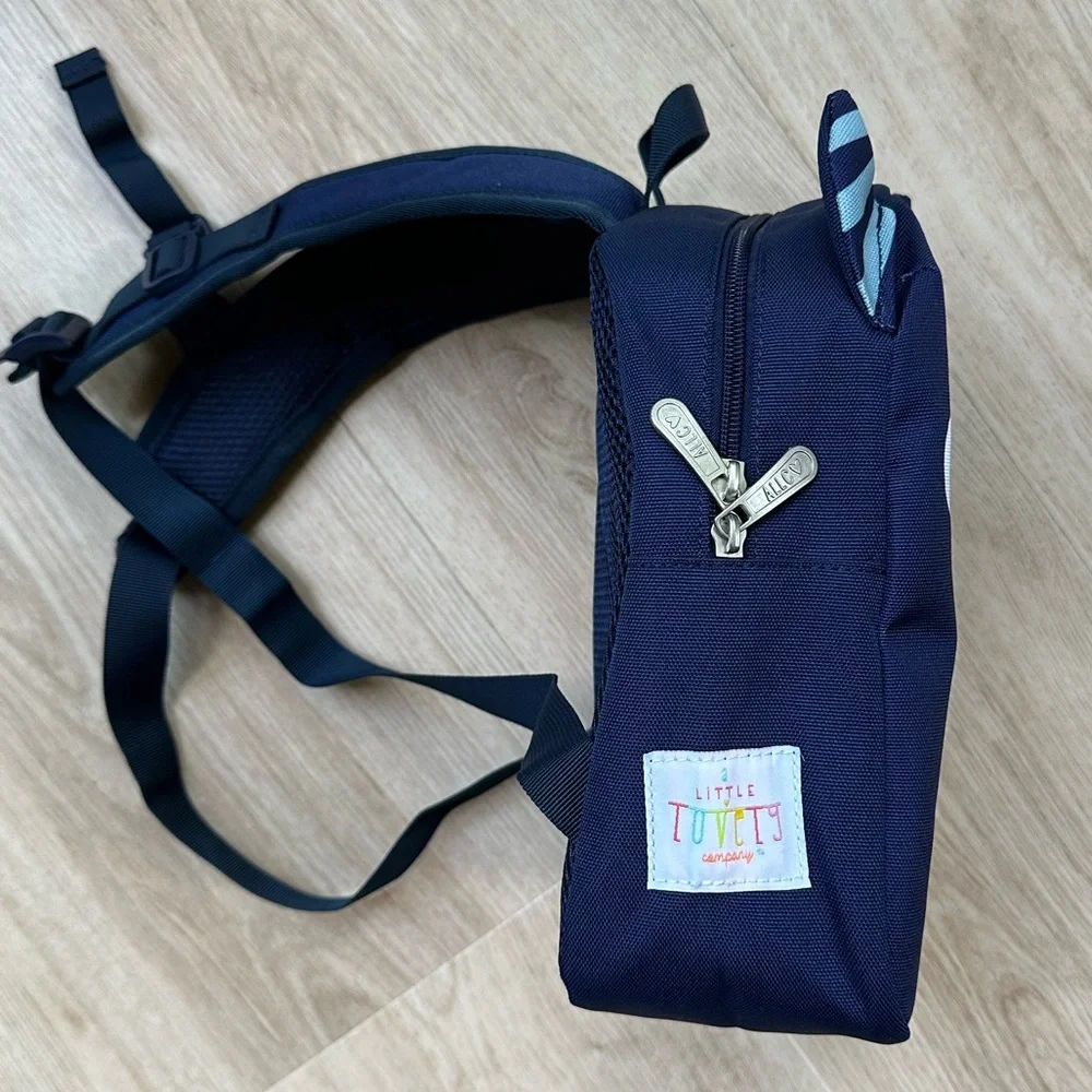 Preschool Fieldtrip Zoo Outing Travel Airplane Blue Monster Backpack ~ OS Unisex